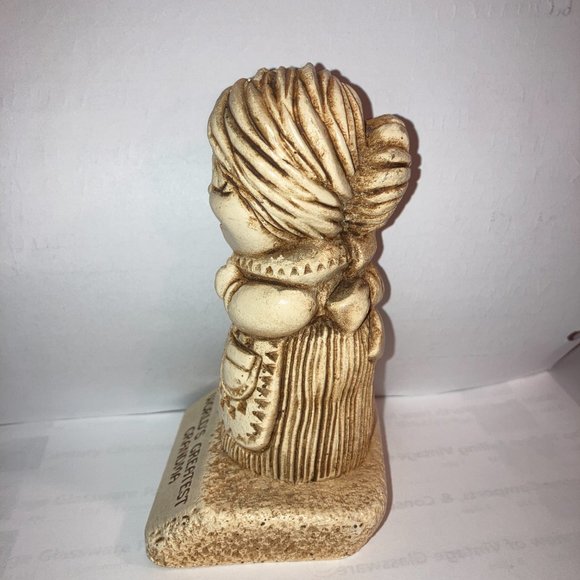 Vintage 1970s Paula Figurine Knick-Knack "World's Greatest Grandma" Mother's Day - Picture 6 of 8